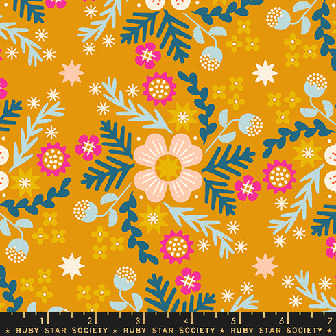 CANVAS Pivot Wildflower in Goldenrod - Ruby Star Society - Sold by the Yard